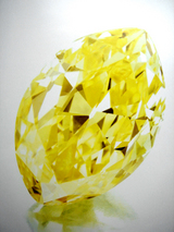 18.13cts Fancy Vivid Yellow VVS2