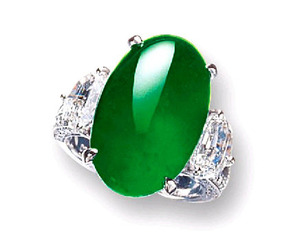 1818 Jadite Diamond Ring