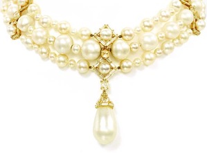 Natural Pearl Three-strand Necklace