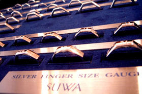 Silver Finger Size Gauge