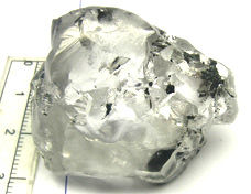 Letseng mine 196ct Rough diamond with scale