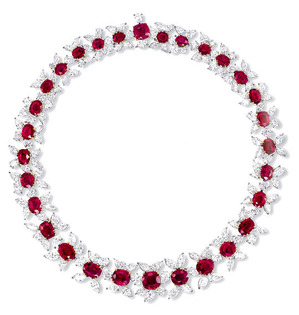 2035 Ruby 1.00-4.03ct 30pc-57.48ct Necklace